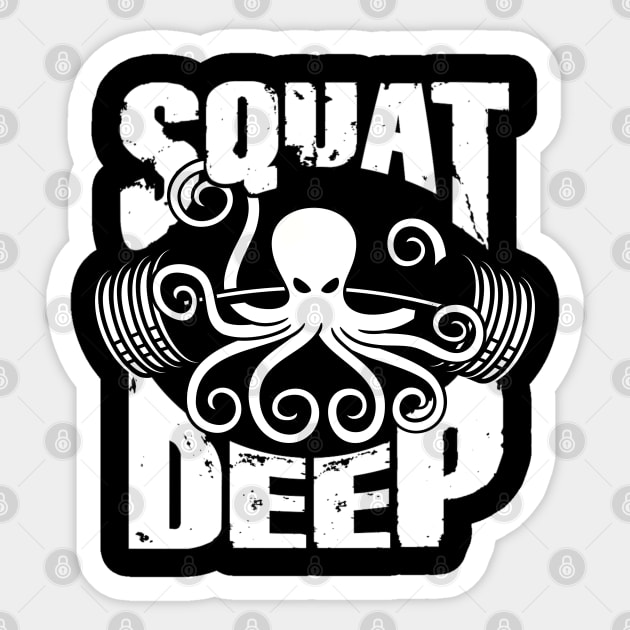 Squat Sticker by AniTeeCreation